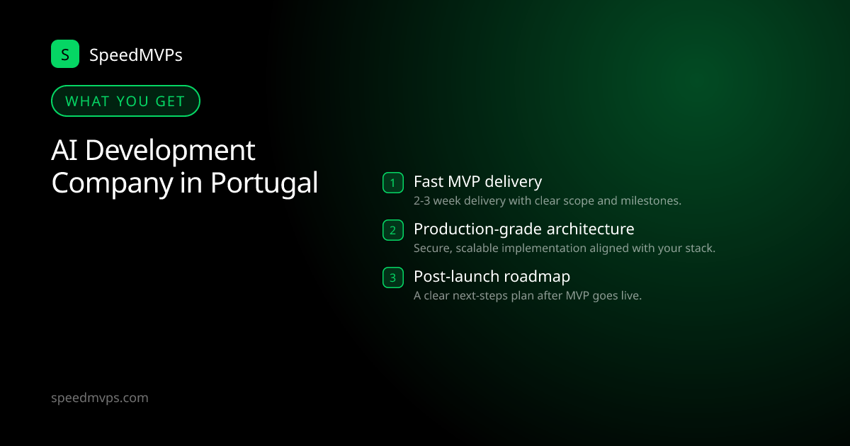 What you get with AI Development Company in Portugal: key deliverables at a glance