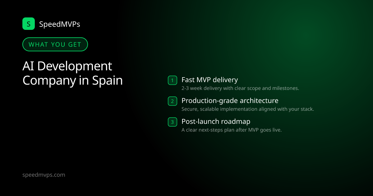What you get with AI Development Company in Spain: key deliverables at a glance