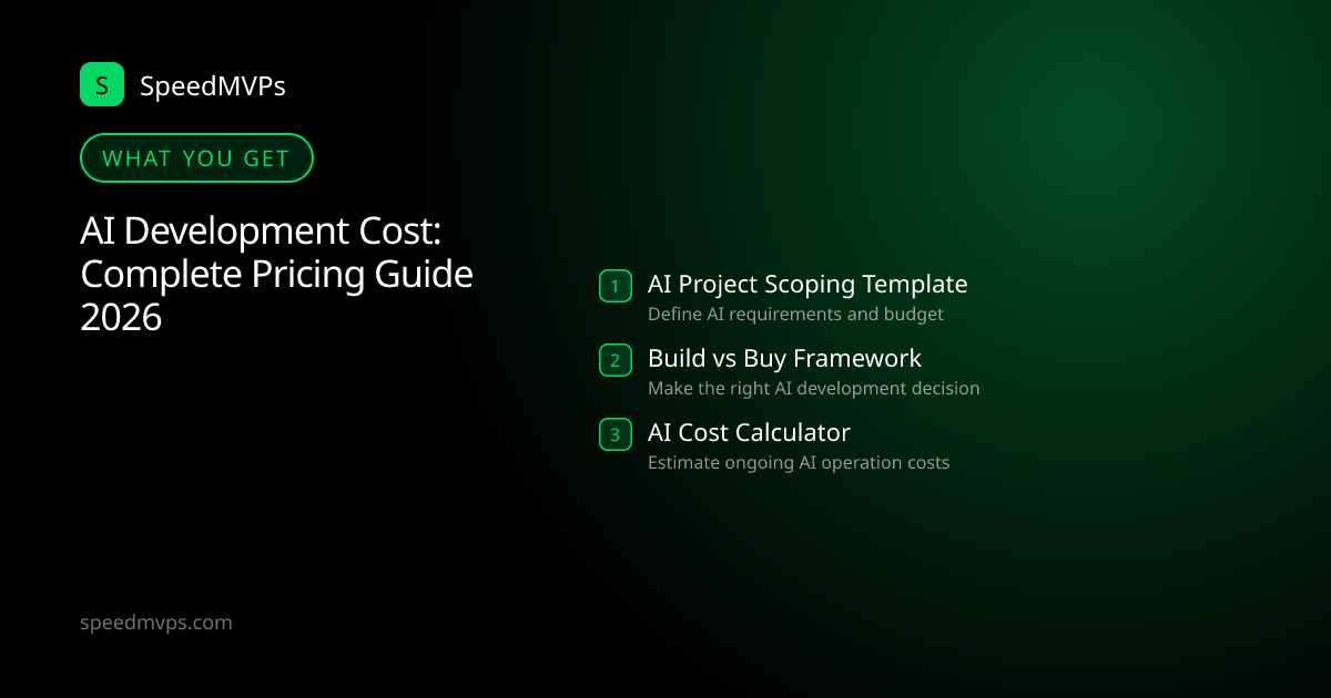 What you get with AI Development Cost: Complete Pricing Guide 2026: key deliverables at a glance