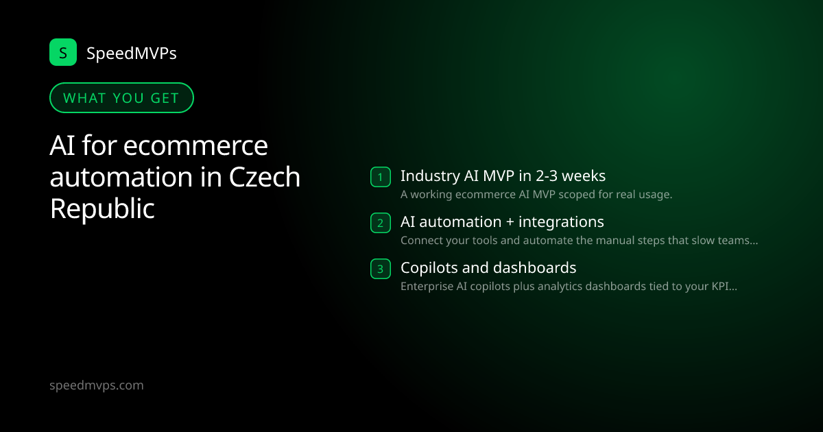 What you get with AI for ecommerce automation in Czech Republic: key deliverables at a glance