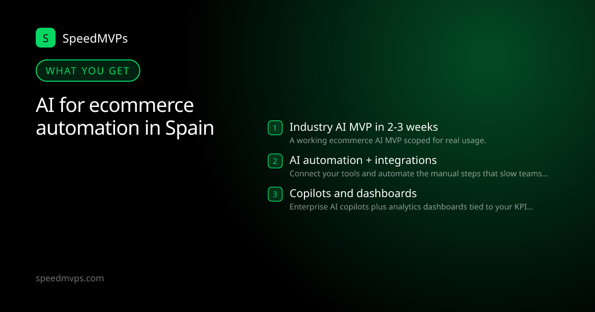 What you get with AI for ecommerce automation in Spain: key deliverables at a glance