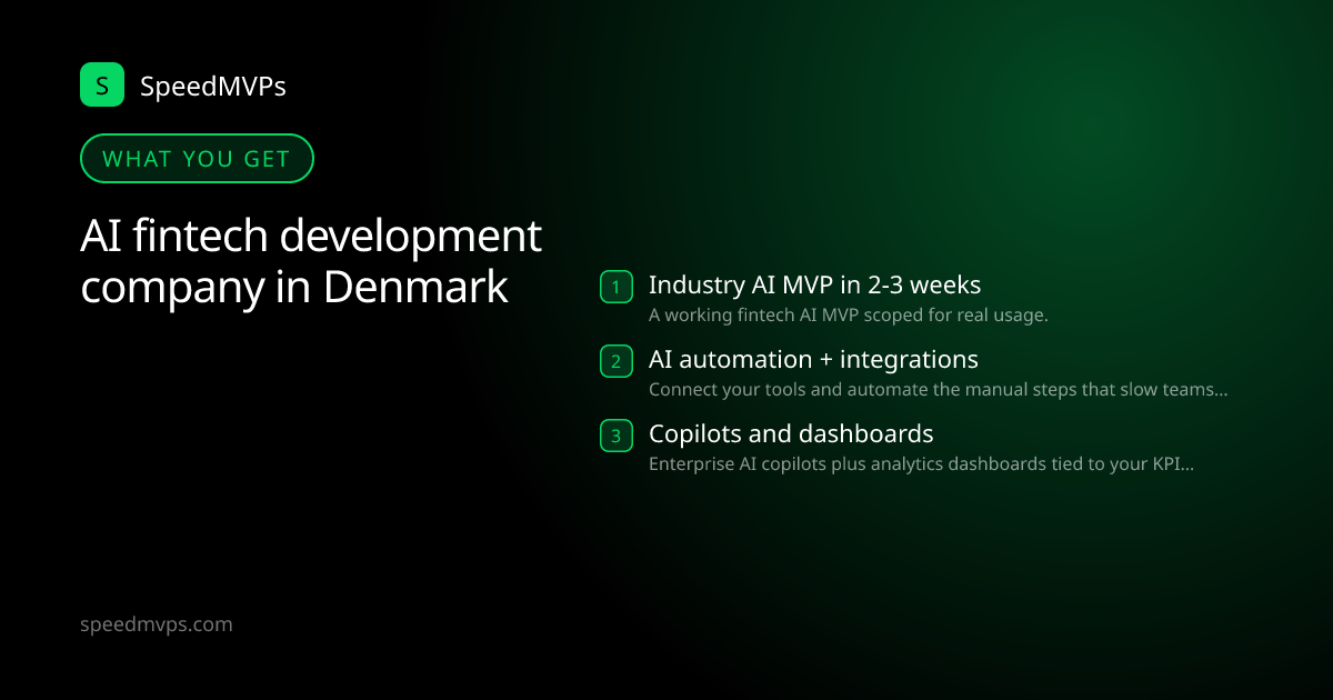 What you get with AI fintech development company in Denmark: key deliverables at a glance