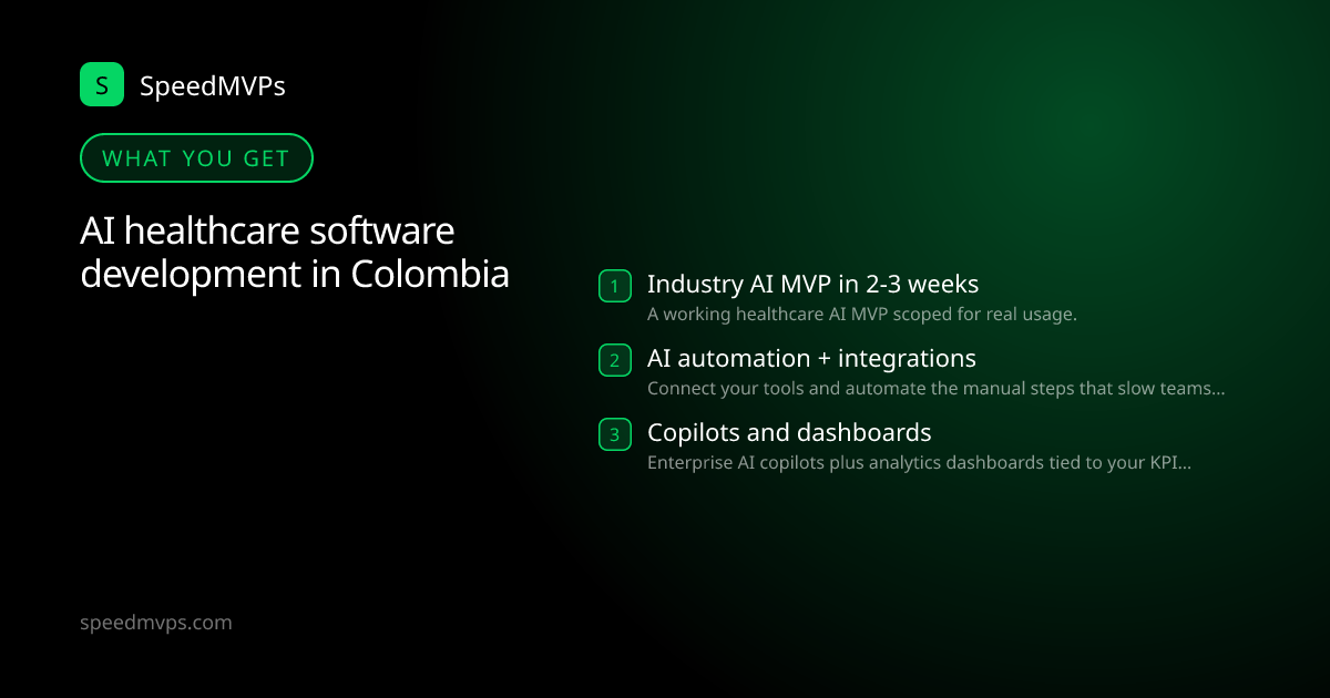 What you get with AI healthcare software development in Colombia: key deliverables at a glance