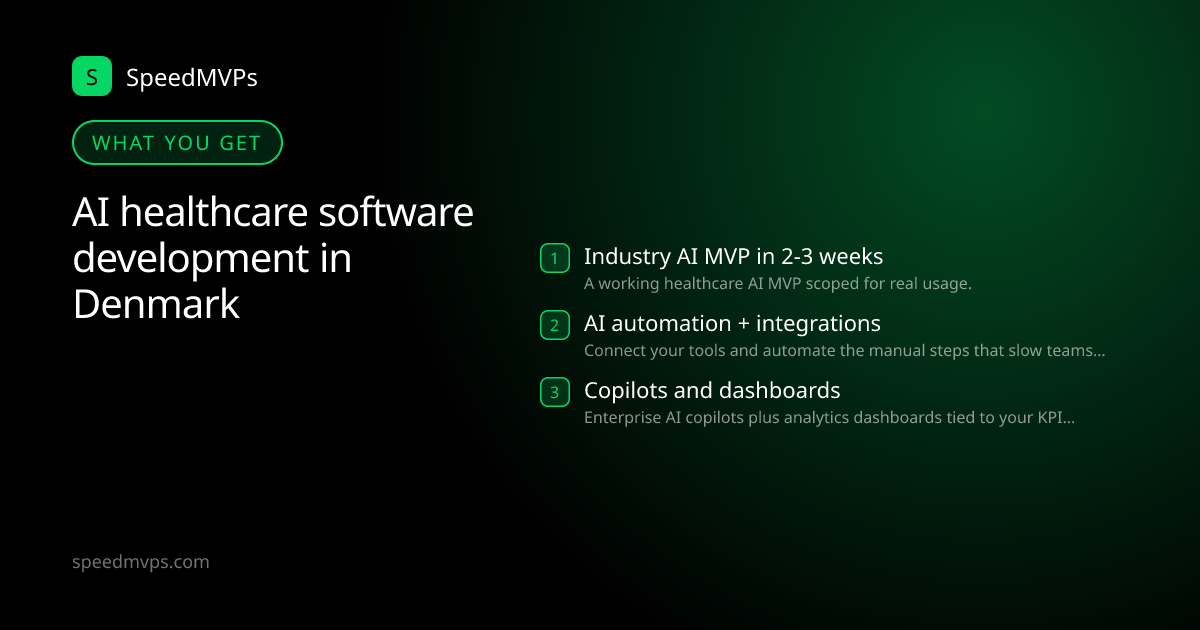 What you get with AI healthcare software development in Denmark: key deliverables at a glance