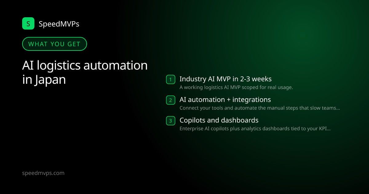 What you get with AI logistics automation in Japan: key deliverables at a glance