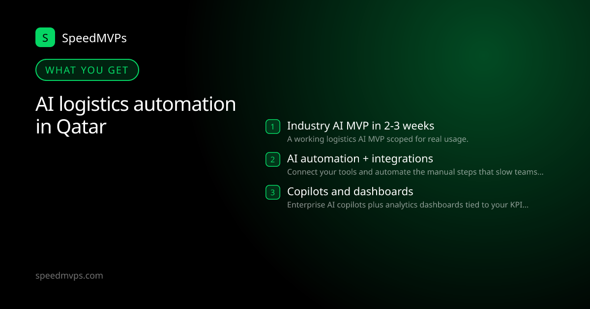 What you get with AI logistics automation in Qatar: key deliverables at a glance