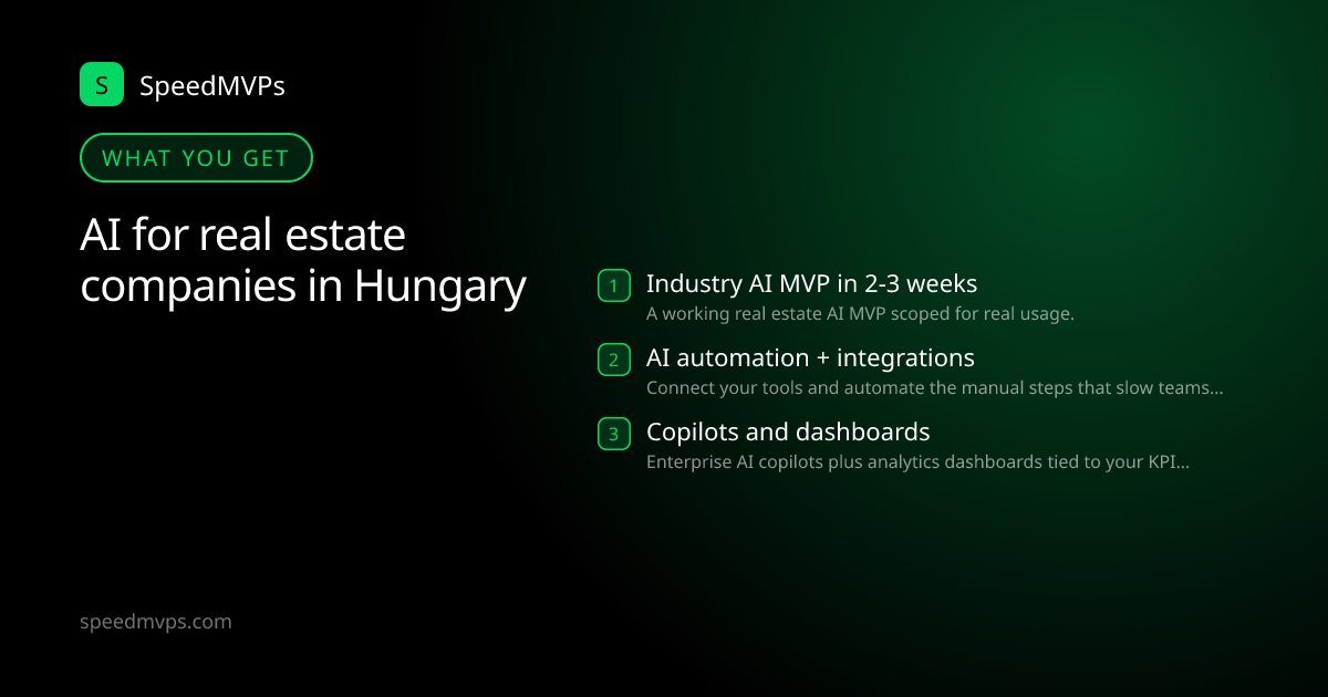 What you get with AI for real estate companies in Hungary: key deliverables at a glance