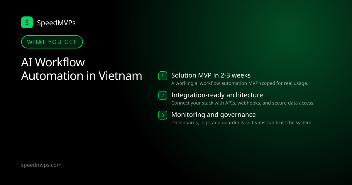What you get with AI Workflow Automation in Vietnam: key deliverables at a glance