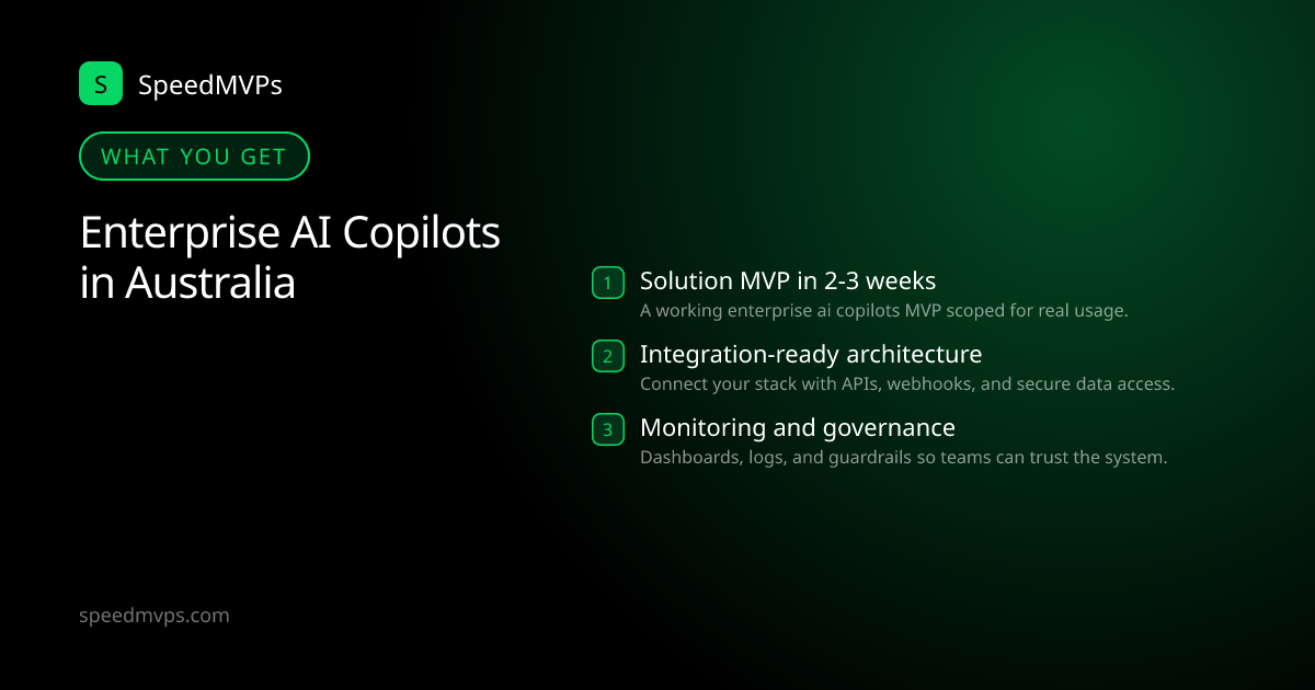 What you get with Enterprise AI Copilots in Australia: key deliverables at a glance