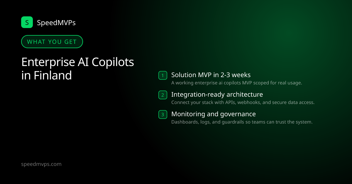 What you get with Enterprise AI Copilots in Finland: key deliverables at a glance