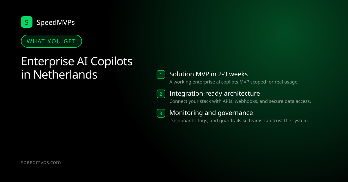 What you get with Enterprise AI Copilots in Netherlands: key deliverables at a glance