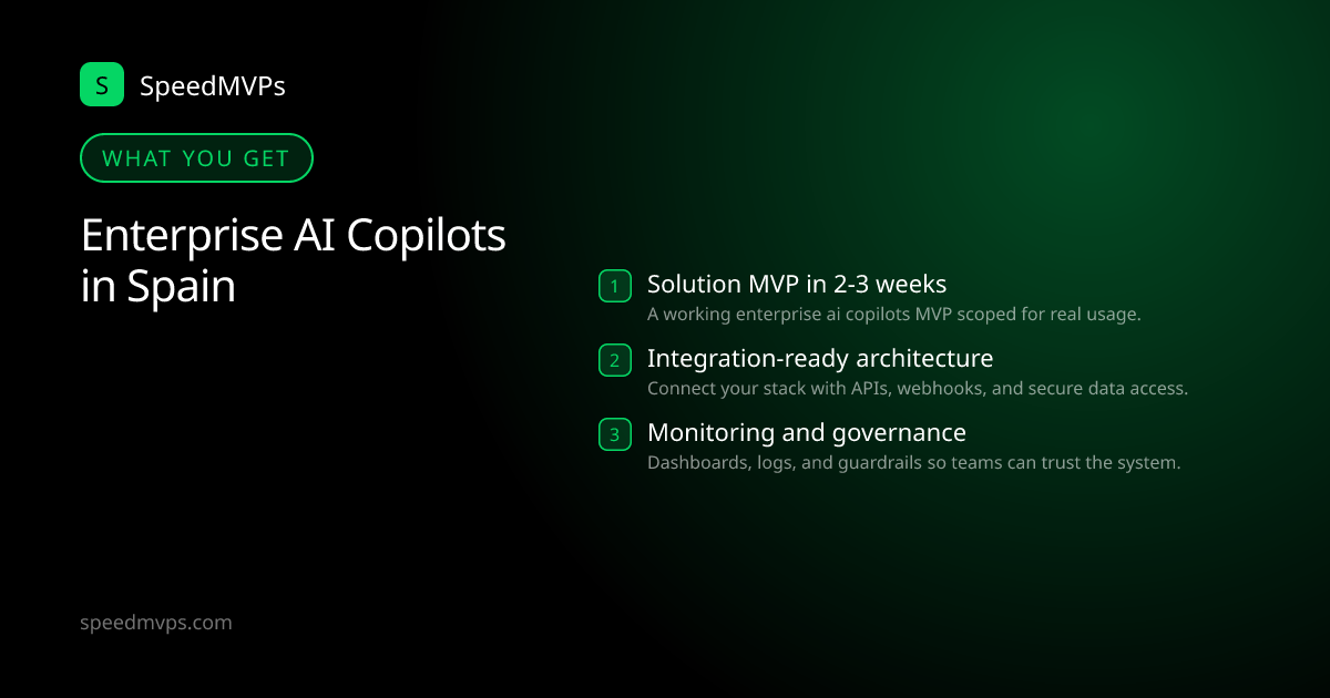 What you get with Enterprise AI Copilots in Spain: key deliverables at a glance