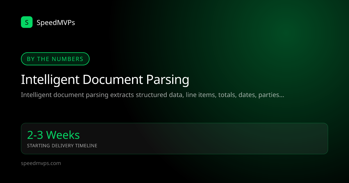 Key stats: Intelligent Document Parsing