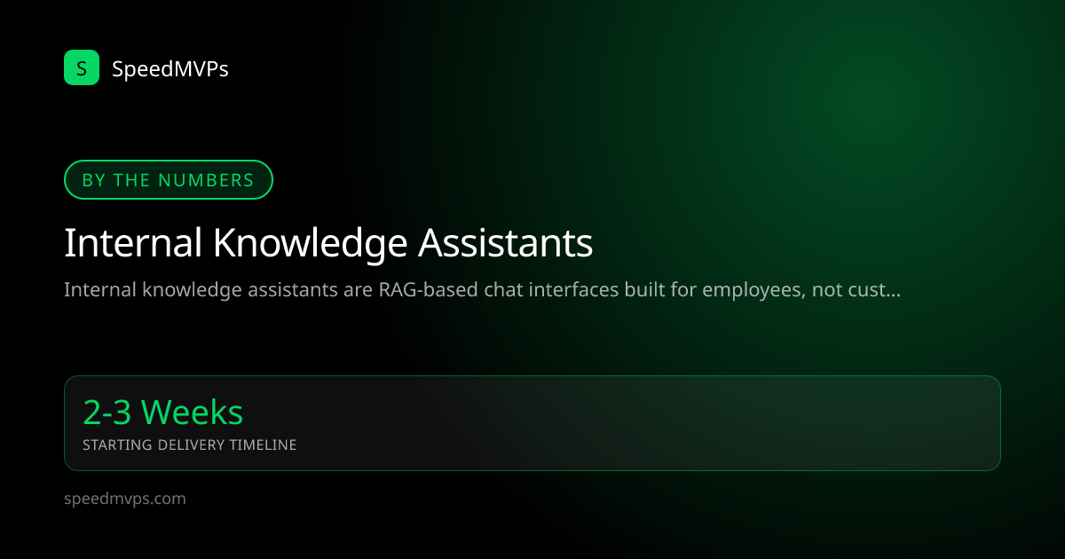 Key stats: Internal Knowledge Assistants