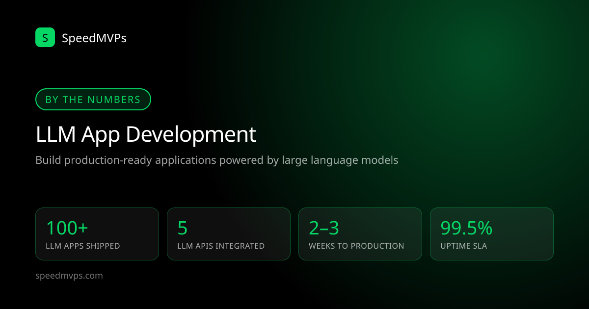 Key stats: LLM App Development