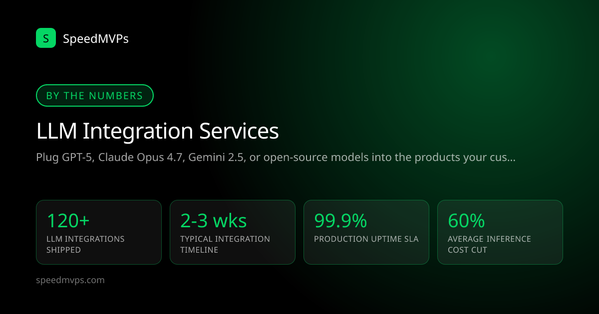 Key stats: LLM Integration Services