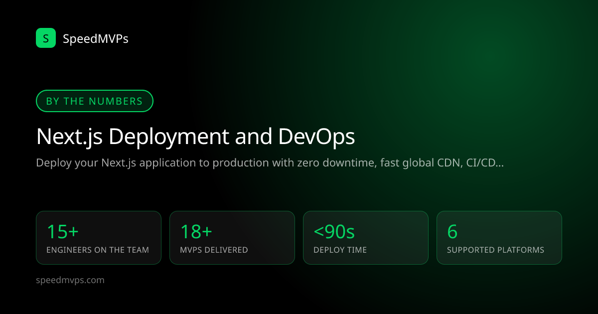 Key stats: Next.js Deployment and DevOps