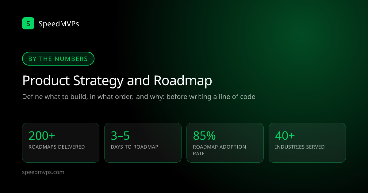Key stats: Product Strategy and Roadmap