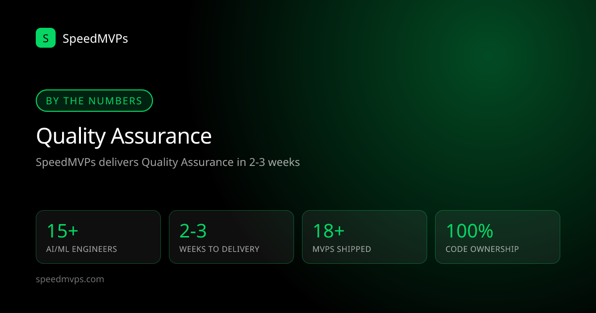 Key stats: Quality Assurance