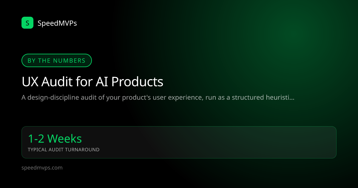 Key stats: UX Audit for AI Products