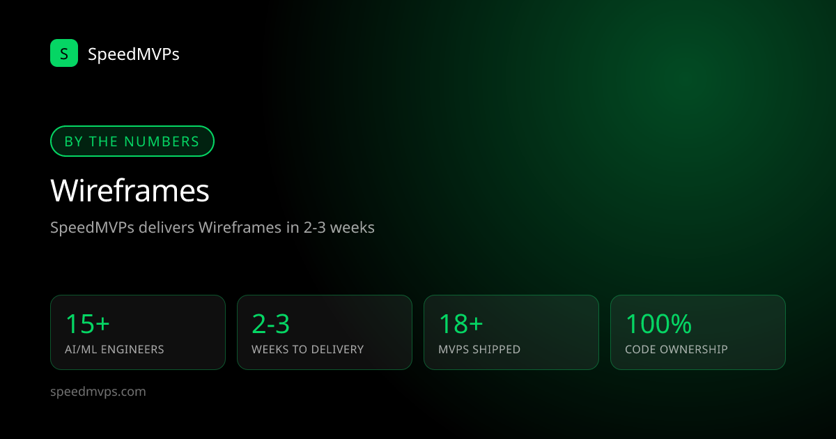Key stats: Wireframes