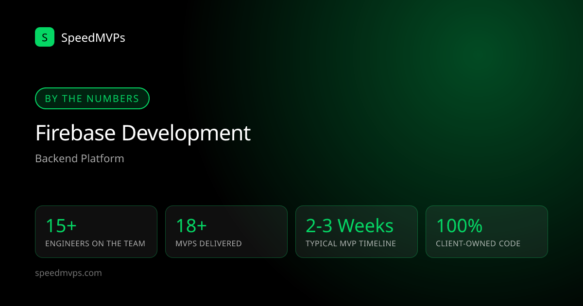 Key stats: Firebase development