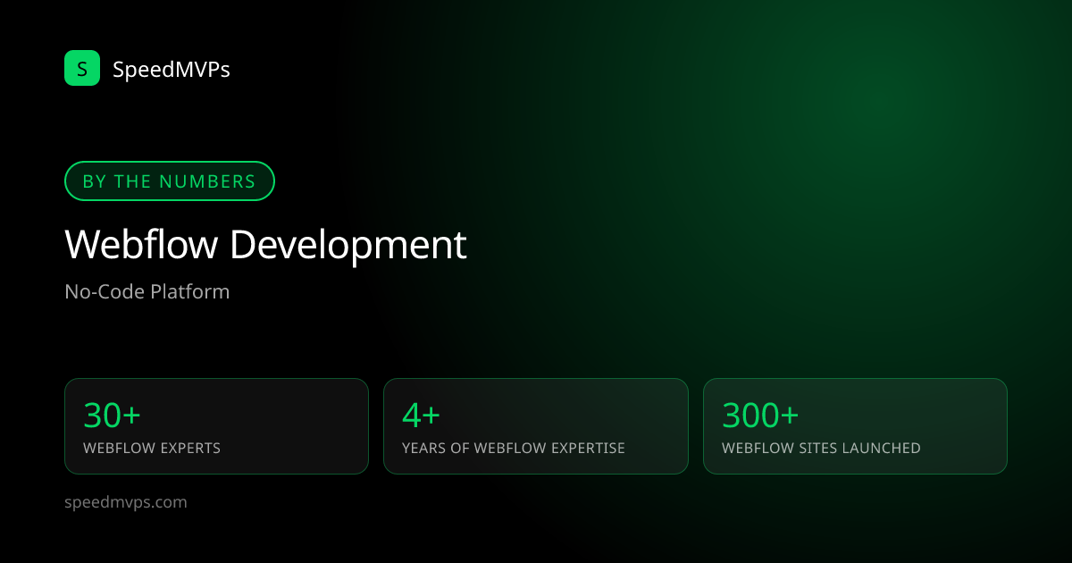 Key stats: Webflow development