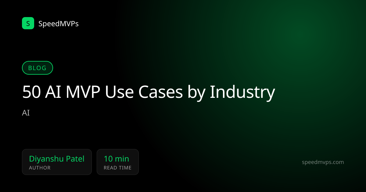 50 AI MVP Use Cases by Industry
