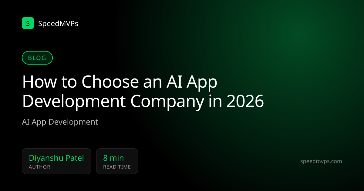 How to Choose an AI App Development Company in 2026