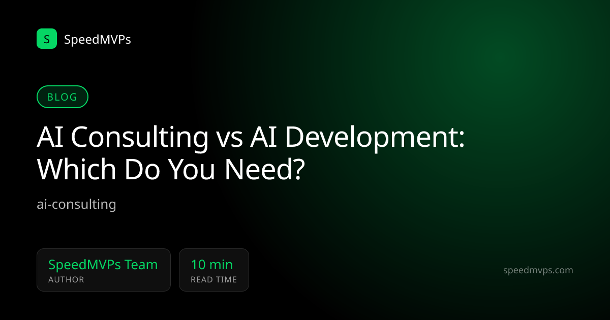 AI Consulting vs AI Development: Which Do You Need?