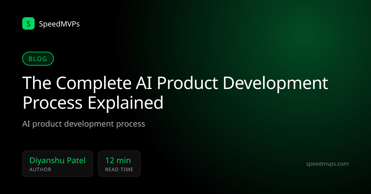 The Complete AI Product Development Process Explained