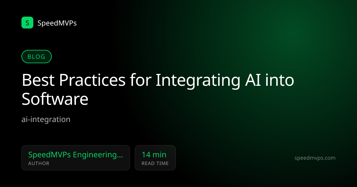Best Practices for Integrating AI into Software