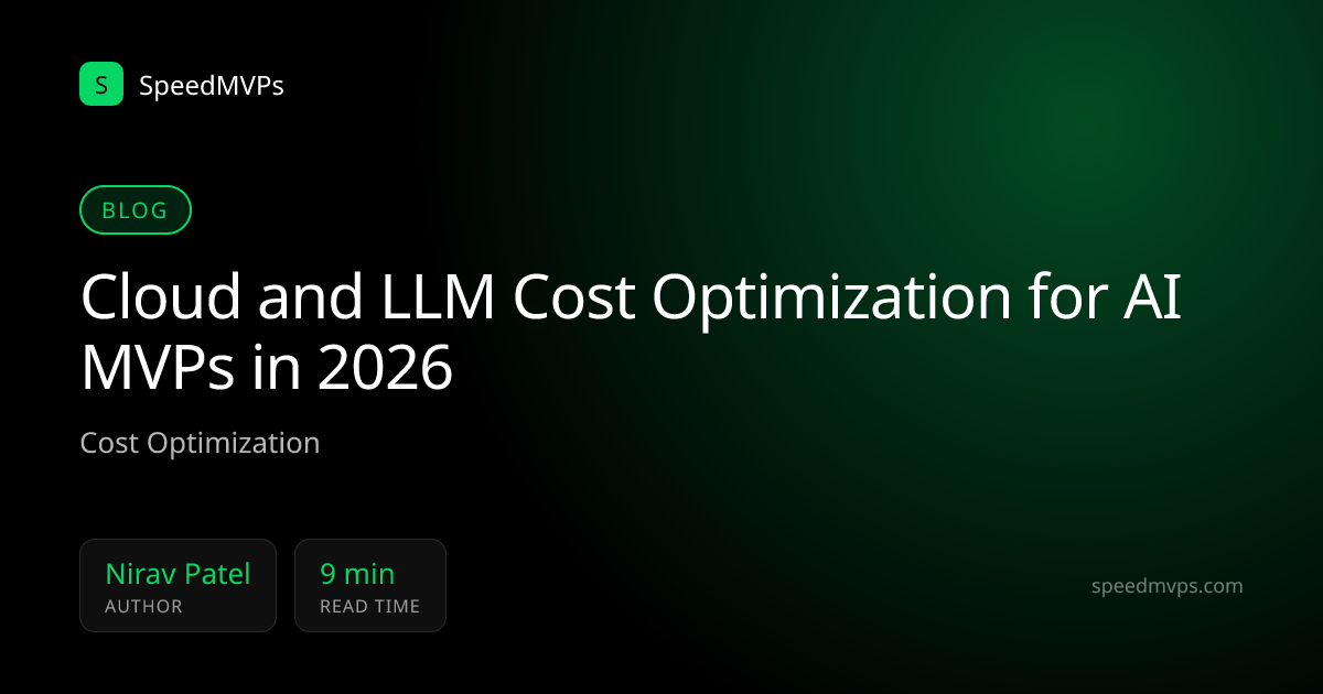 Cloud and LLM Cost Optimization for AI MVPs in 2026