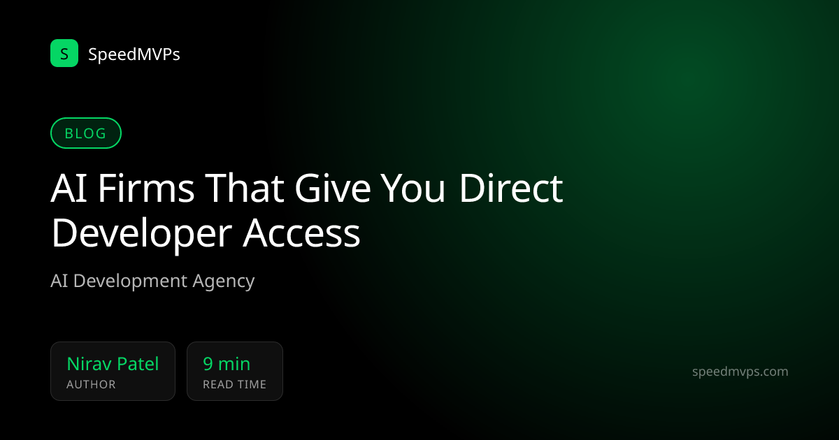 AI Firms That Give You Direct Developer Access