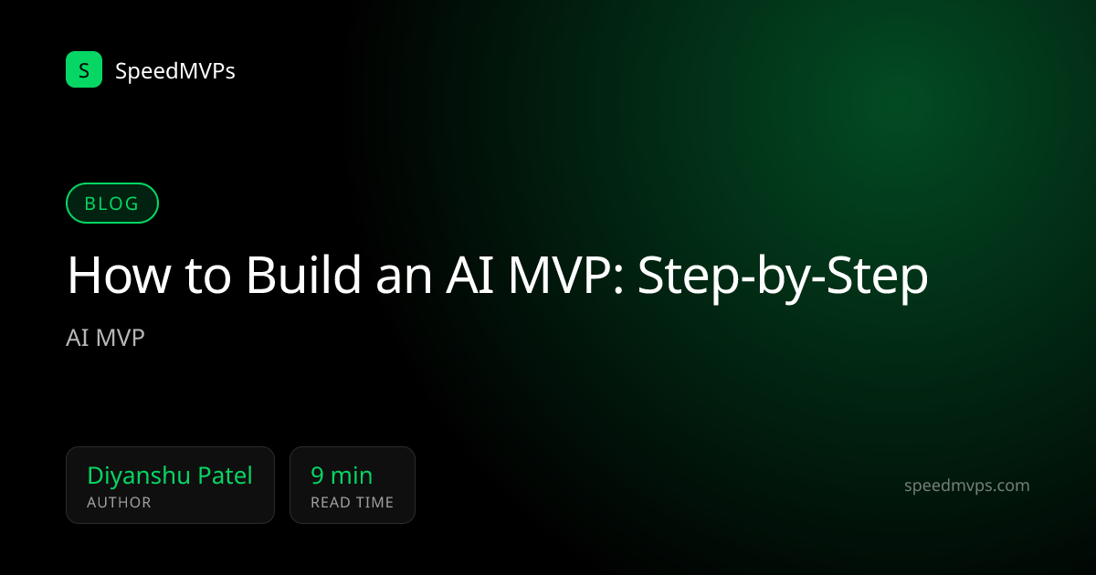 How to Build an AI MVP: Step-by-Step