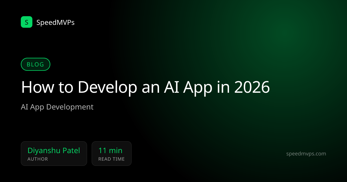 How to Develop an AI App in 2026