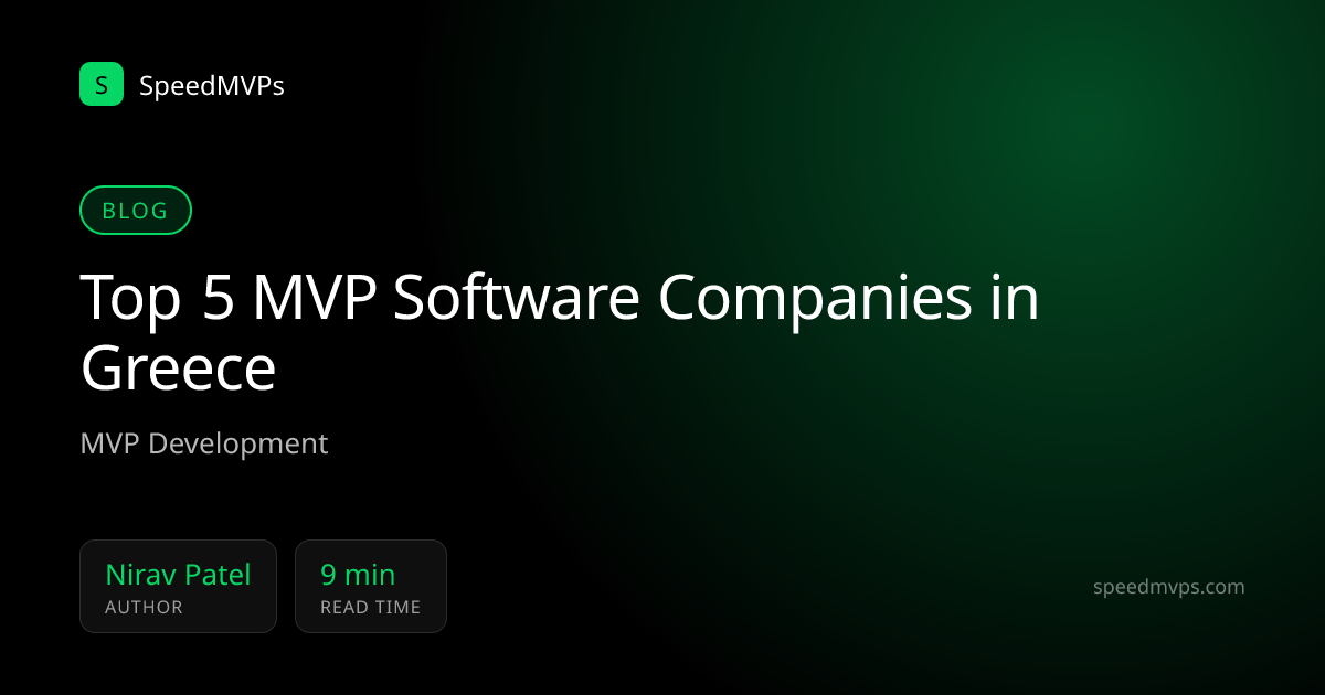 Top 5 MVP Software Companies in Greece