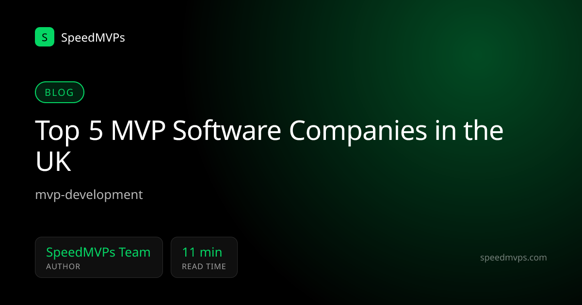 Top 5 MVP Software Companies in the UK