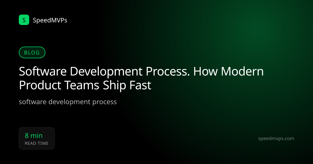 Software Development Process. How Modern Product Teams Ship Fast