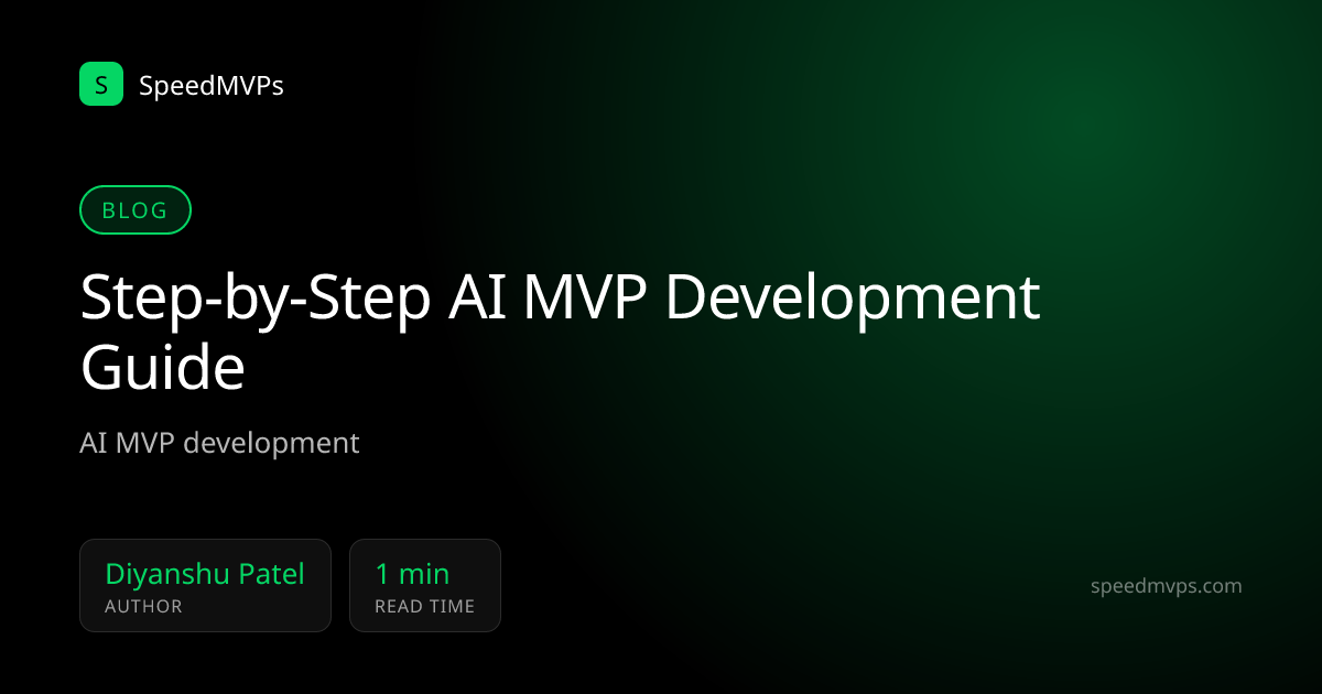 Step-by-Step AI MVP Development Guide