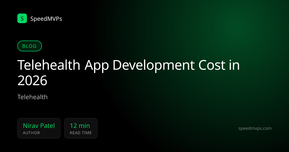 Telehealth App Development Cost in 2026