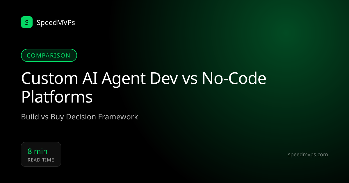Custom AI Agent Dev vs No-Code Platforms
