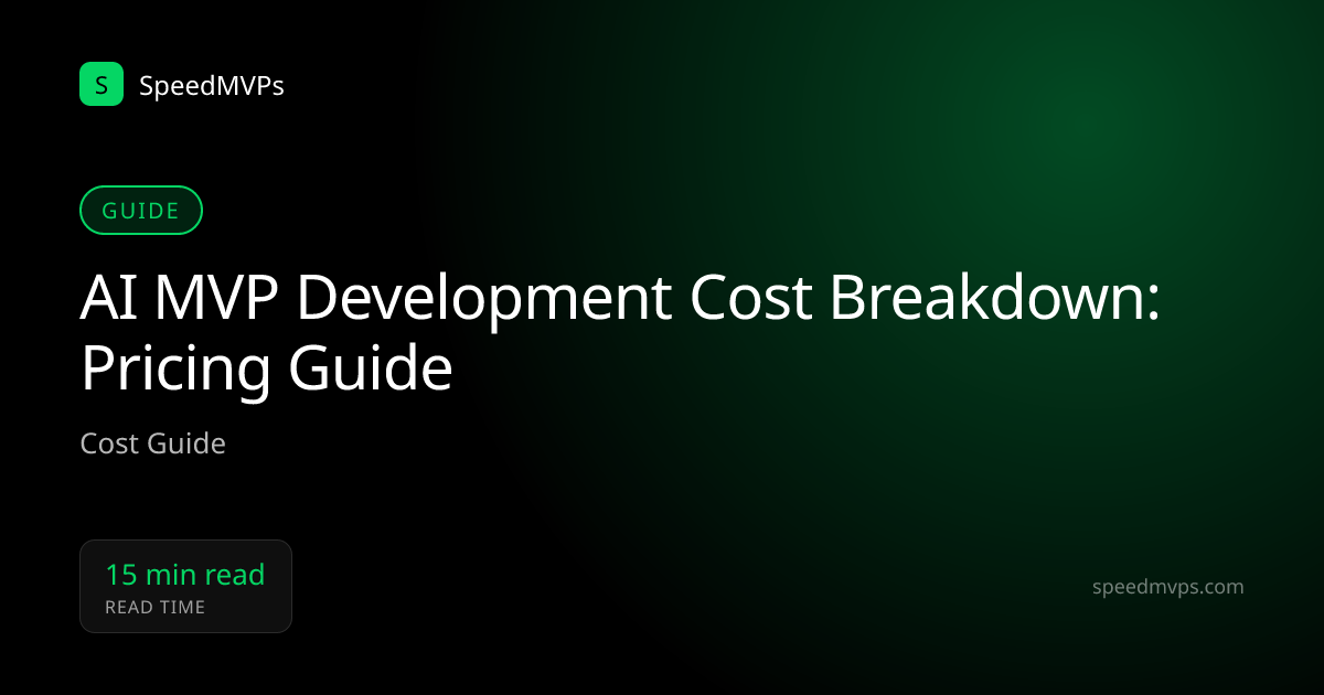 AI MVP Development Cost Breakdown: Pricing Guide