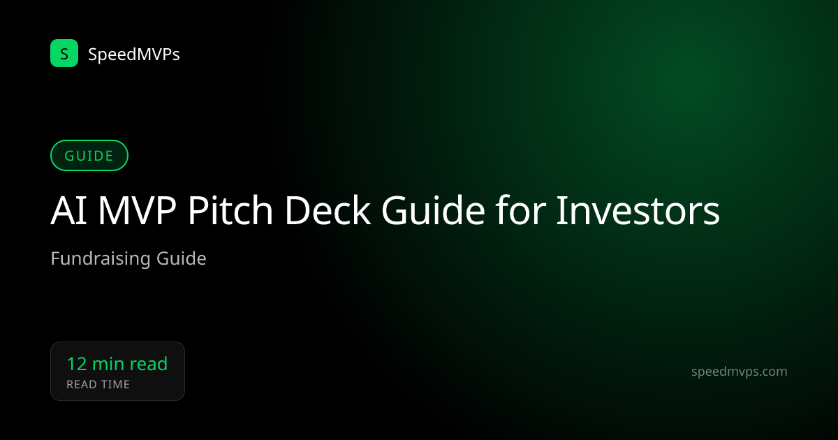 AI MVP Pitch Deck Guide for Investors