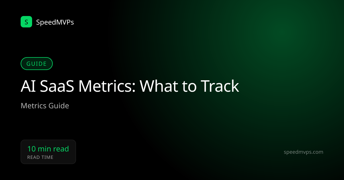 AI SaaS Metrics: What to Track