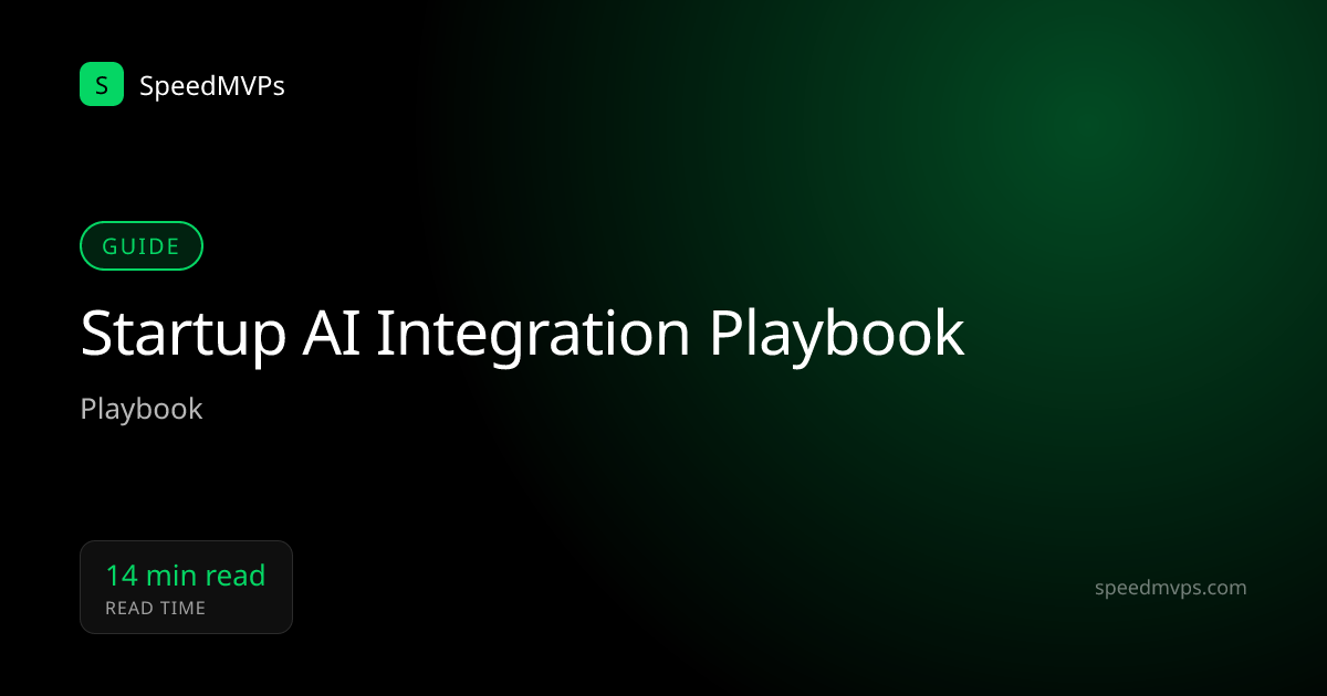 Startup AI Integration Playbook